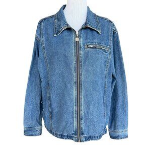 Vintage Levi’s SilverTab Denim Jean Jacket Men’s Size Medium Full Zip Pockets